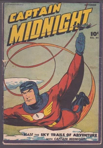 Captain Midnight September 1946 #44 Golden Age Fawcett - Picture 1 of 2