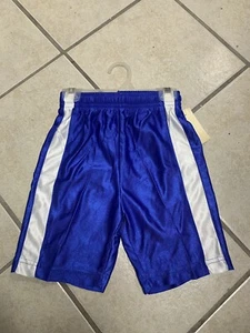 Youth Medium Blue & White 6” Inseam Dazzle Athletic Shorts NWT - Picture 1 of 3