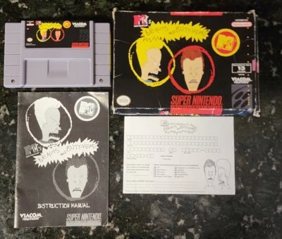 Mtv's Beavis and Butt-Head SNES Super Nintendo In Box - Image 1 of 4