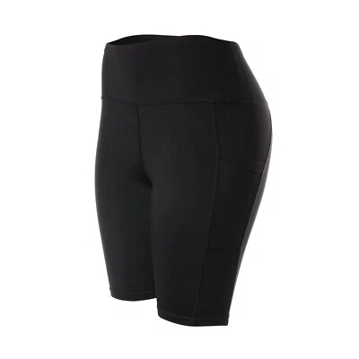 High Waisted Biker Shorts for Women Workout Athletic Yoga Leggings with Pockets - Image 1 of 2