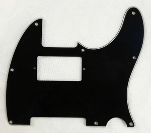 Tele Standard Humbucker Pickguard Black 3 Ply for USA style Telecaster Guitar - Bild 1 von 2