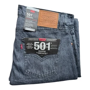Levi's 501 Original (GREY) Men's Regular Fit Jeans - Picture 1 of 5
