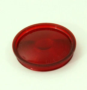 Truck-Lite 20 Flat Round Tail Side Marker Light Lens Red 2 5/16" Top Dia. NOS - Bild 1 von 5
