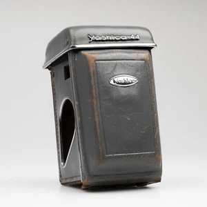 Original Grey Hard Genuine Leather Case Yashica 44 Camera TLR  Japan Eveready - Picture 1 of 15