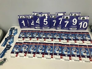 20 2010 NY GIANTS 1st YEAR METLIFE STADIUM TICKET STUBS GAME 1,4,5,6,7,8,9,10 - Picture 1 of 8