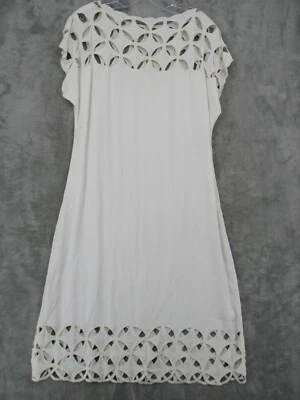 Платье Usindo женское среднее миди кружевное с вырезом Lagenlook минималистское курортное пляжное - Изображение 1 из 4