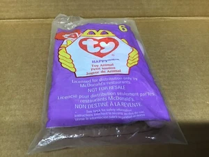 McDonald’s ~ Ty Teenie Beanie Babys ~ 1998 ~ #6 ~ Happy ~ Neu - Bild 1 von 2