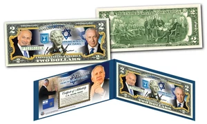 BENJAMIN NETANYAHU Prime Minister of Israel OFFICIAL Legal Tender USA. $2 BILL* - Picture 1 of 2