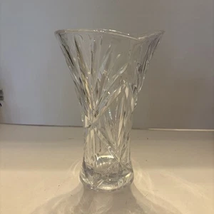 Lenox Meadow Crystal Bud Vase 9-1/2" Scalloped Rim Germany New With Tag No Box - Picture 1 of 6