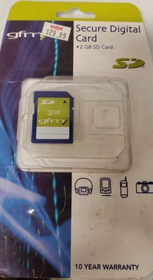 Secure Digital Card 2GB SD Card in packaging with case - Image 1 of 3