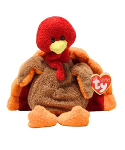 Ty Pluffies - Gobble the Turkey, MWMT Stuffed Animal Toy - Picture 1 of 6