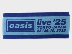 Oasis Live 2025 Official Shop Blue Face Towel Tokyo limited Cotton New Japan - Bild 1 von 3