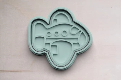 Keksform Flugzeug – Keksausstecher PLA Geschenkidee für Eltern & Kinder Backspaß - Bild 1 von 4