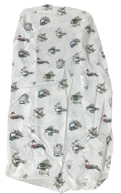 Sábana ajustable Pottery Barn Kids Peter Rabbit Garden orgánica para cuna Beatrix Potter Foto 1 de 4