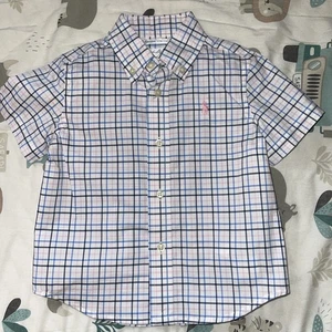 Baby Junge Ralph Lauren mehrfarbig Kurzarm Knopfleiste Größe 12 Monate schön!! - Bild 1 von 4