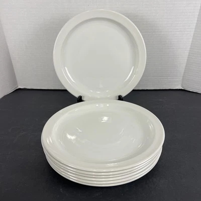 Midwinter Stonehenge White Dinner Plates Set of 7 England Vintage Clean! - Image 1 of 4