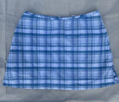 Mini Skort Vintage Azul a Cuadros City Streets 7 Foto 1 de 4