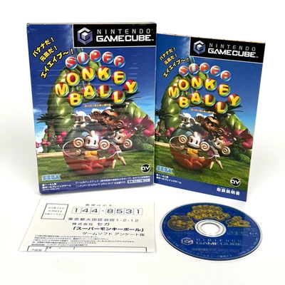 Nintendo Gamecube Super Monkey Ball Video Game Japan Version Free Shipping - Image 1 of 4