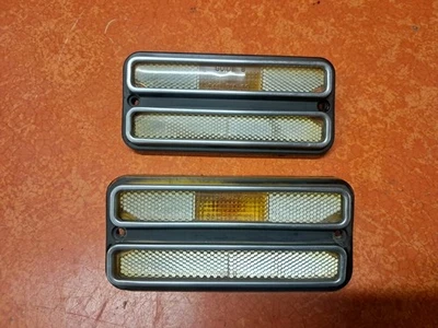 Par de luces marcadoras laterales ámbar delanteras para camioneta Chevrolet GMC G10 G20 G30 1968-1984 Foto 1 de 4