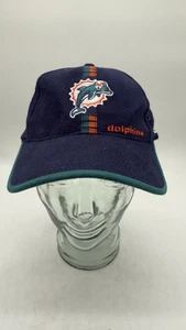 Vintage Miami Dolphins Hat NFL Pro Line Authentic Strap Back Blue - Picture 1 of 8
