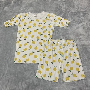 Hanna Andersson Girls Size 14 160 Cm Lemon Pattern Short Organic Cotton Pajamas - Picture 1 of 10