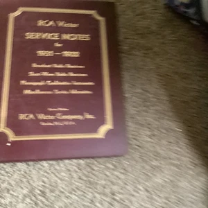 RCA VICTOR SERVICE NOTES FOR 1931 1932 Radio Receiver SHORT WAVE Phonograph - Bild 1 von 14