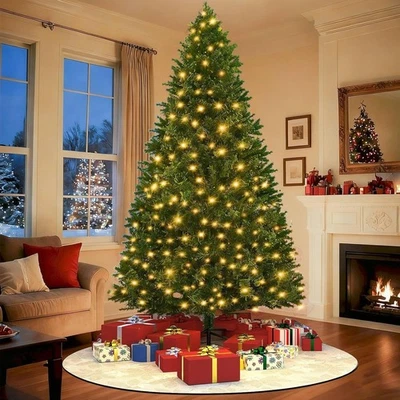 6FT Pre-Lit Artificial Christmas Tree 250 LED Lights 1000 Tips Holiday Decoratio - Image 1 of 4