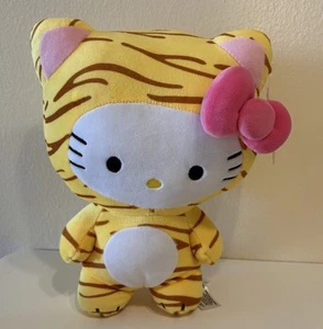 Hello Kitty 10 Zoll Tiger Kostüm Zootier Plüschpuppe Stofftier Sanario Neu - Bild 1 von 2