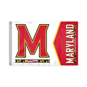 12x18" University of Maryland Terrapins Boot Maritim Flagge Mini Terps Ösen - Bild 1 von 6