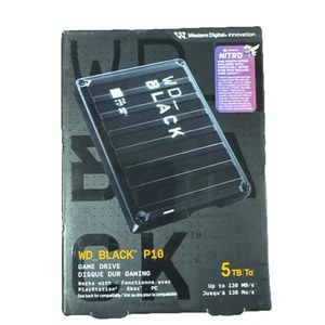 Western Digital WD Black P10 5TB External Game Hard Drive Brand New Sealed - Picture 1 of 5
