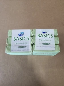 Dial Basics Bar Soap Hypoallergenic DISCONTINUED 6 Bars LOT Sealed (2x 3 PACKS) - Picture 1 of 9