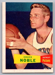 1957-58 TOPPS #11 CHUCK NOBLE PISTONS SHARP CORNERS!!! - Picture 1 of 3