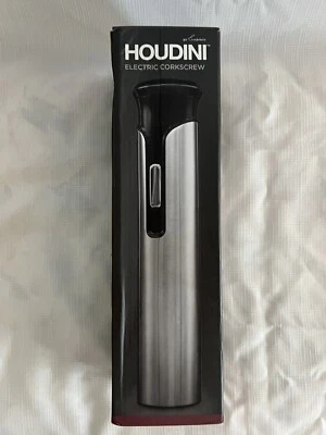 Corkscrew By Houdini Electric Stainless Steel Kitchen Automatic Wine Opener - Image 1 of 3