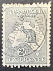 Australia - 1915 2d Grey Kangaroo Perf 12 Third Watermark USED