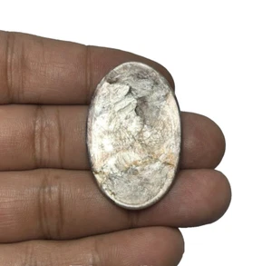 Gem Lepidolite Mica Cabochon Gemstone Natural 38x25x4 MM, 32.95 Cts LP1 - Picture 1 of 2
