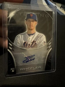 2013 Bowman Sterling ZACK WHEELER AUTO ROOKIE CARD Phillies RC Mets - Picture 1 of 2