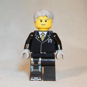 LEGO Ultra Agents Soloman Blaze Minifigure 70172 NEW Black Suit Genuine - Picture 1 of 1
