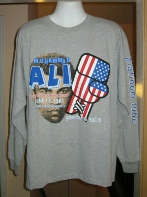 Muhammad Ali Limited Edition Platinum Fubu Long Sleeve Sweat Shirt  Large   New! - Image 1 of 4