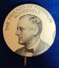 Frühe ursprüngliche Präsident Franklin Roosevelt Bildkampagne Pinback-Knopf 