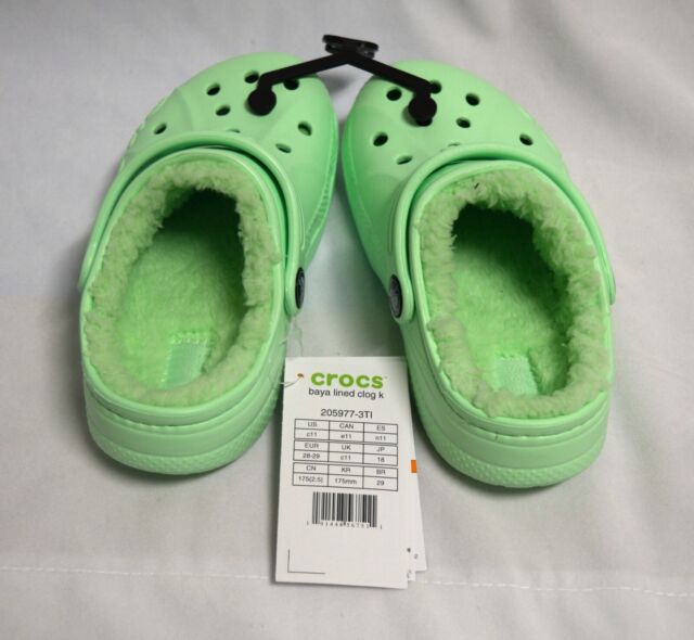 Preços baixos em Tênis unissex para crianças Crocs Verde 11 Sapato