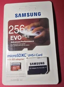 Carte microSDXC Samsung EVO 256 Go classe 10 - MB-MP128D - Photo 1 sur 1