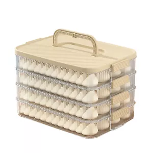Dumpling Cookies Container Multilayer Food Storage Transparent With Lid For Home - Picture 1 of 6