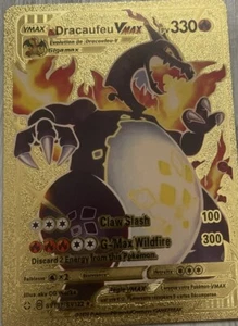 Pokemon Gold Card Dracaufeu VMax - Picture 1 of 1
