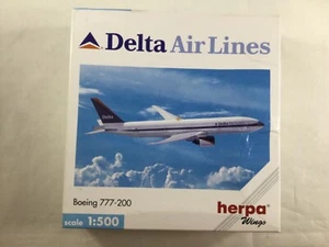 Herpa  506441 1:500 Diecast Airliner Delta Air Lines Boeing 777-200 - Picture 1 of 1