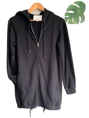 Suéter para mujer 3.1 Phillip Lim negro con forro de encaje sudadera con capucha larga talla S Foto 1 de 4