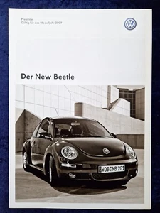 VW New Beetle, Preisliste  Modelljahr 2009 - Picture 1 of 2