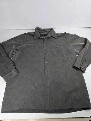 Bandini XL Para Hombre Abotonada Manga Larga Poliéster De Colección Vestido Camisa Traje de Oficina Foto 1 de 4