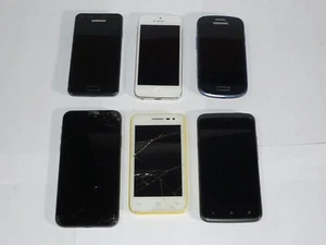 Job Lot 6 Mobile Phones Untested Samsung HTC etc. - Zdjęcie 1 z 10