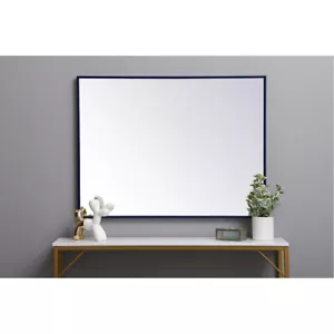 Elegant Lighting MR43040BL Eternity 40 X 30 inch Blue Wall Mirror Blue Frame - Picture 1 of 4