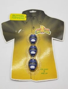 Power Ranger Blue Button Covers NIP Set Of 3 1994 - Bild 1 von 3
